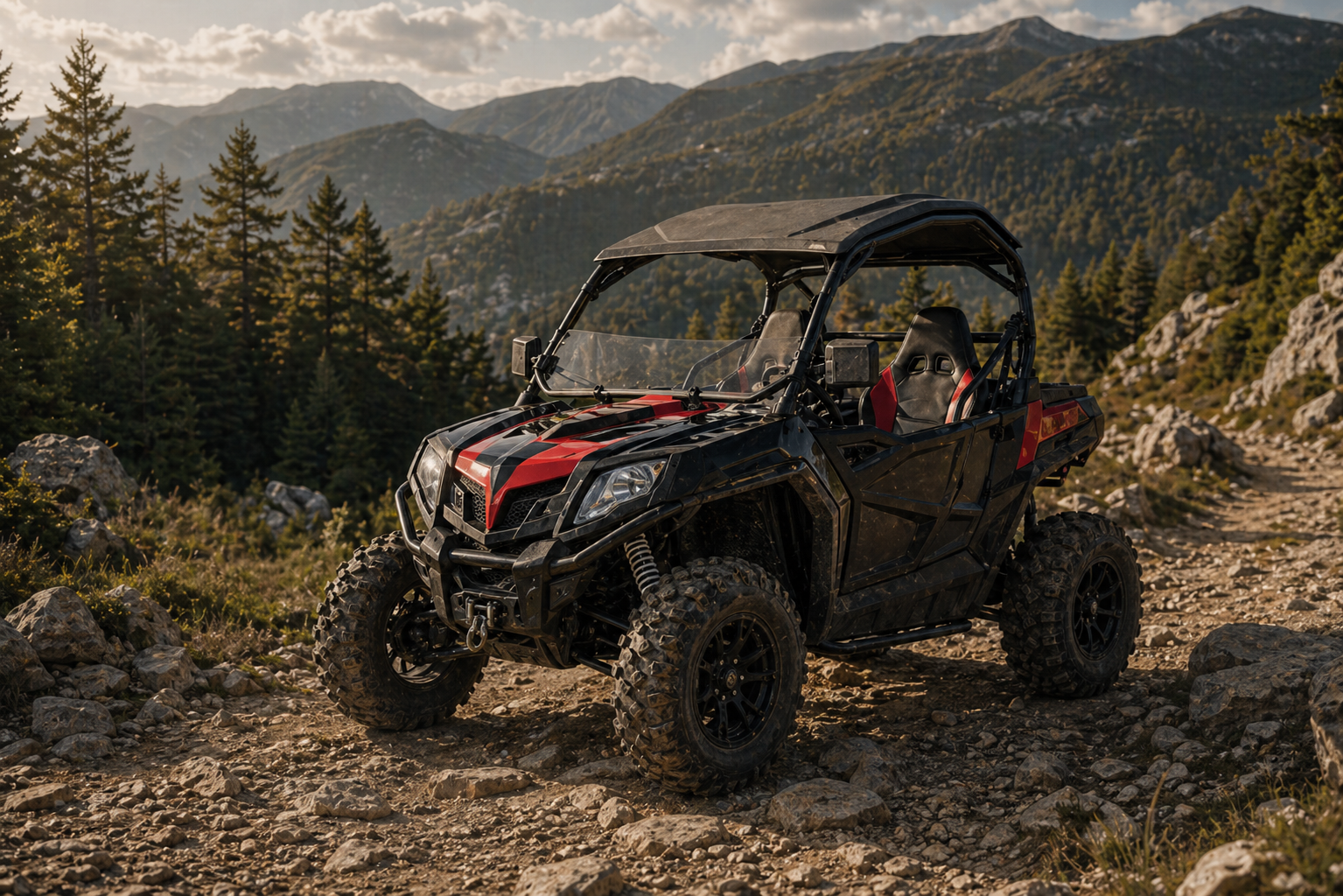 CF Moto ZForce 600EX në terren malor