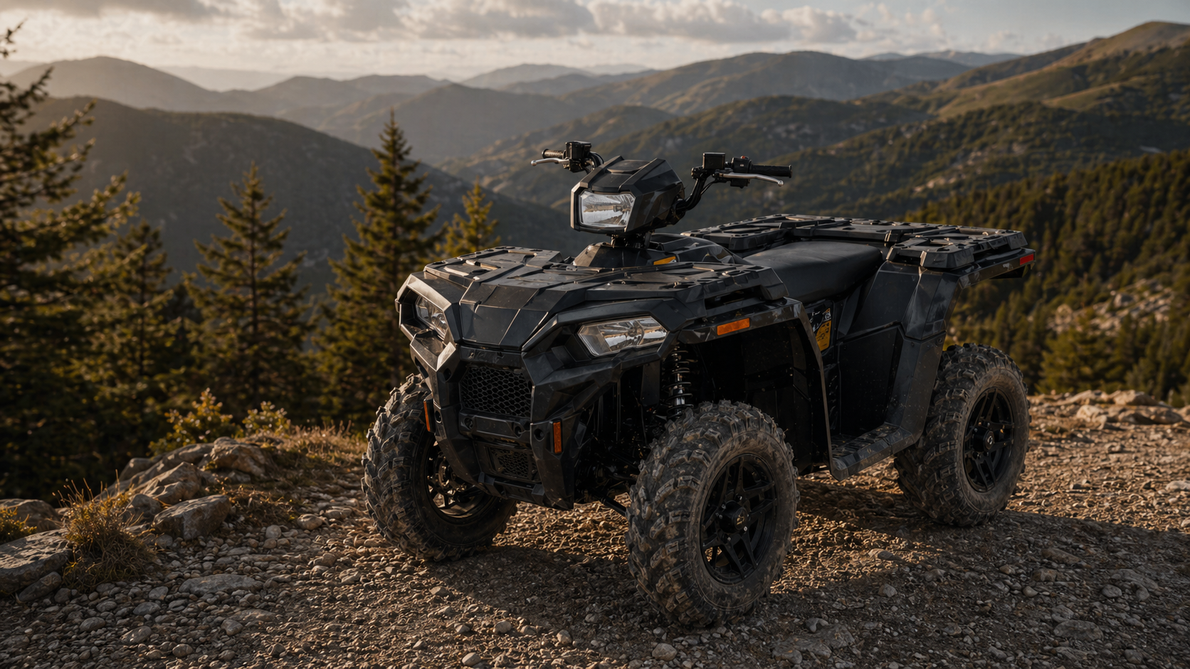 Polaris Sportsman 570 në terren malor
